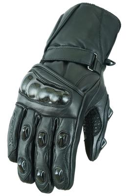 Aniline Leather Motorbike Gloves Thermal Waterproof Winter Protection