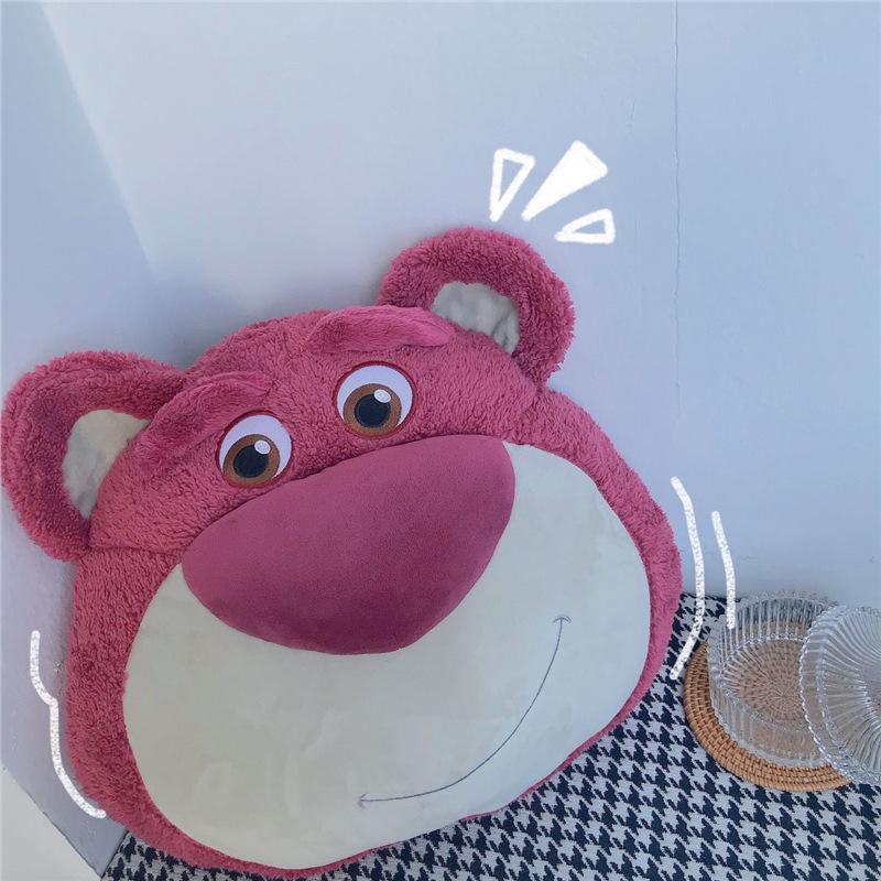 

Милая плюшевая игрушка-подушка для обнимания в японском стиле «Клубничный медведь» - Идеально подходит для дней рождения мальчиков и девочек или для студенческого сна Standard