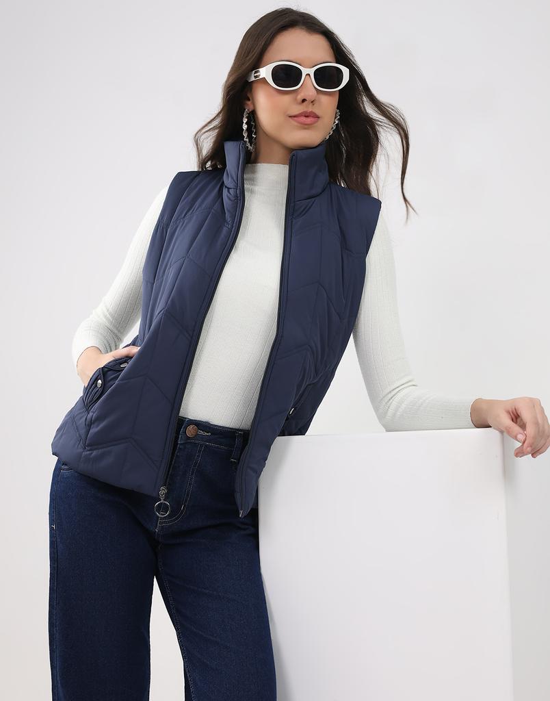 MONTE CARLO Women's Regular Fit Sleeveless Jacket