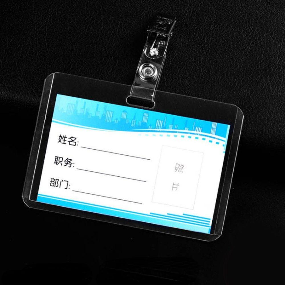ID Credit Card Bank Card Work Card Protection Cover Badge Holders Work Card Holder Office Supplies