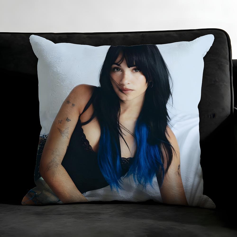 A-Aitana Ocanaa Singer Cushion Cover Pillowcase Ultra Soft Skin Friendly Fabric Cloud Like Comfort & Concealed Zipper