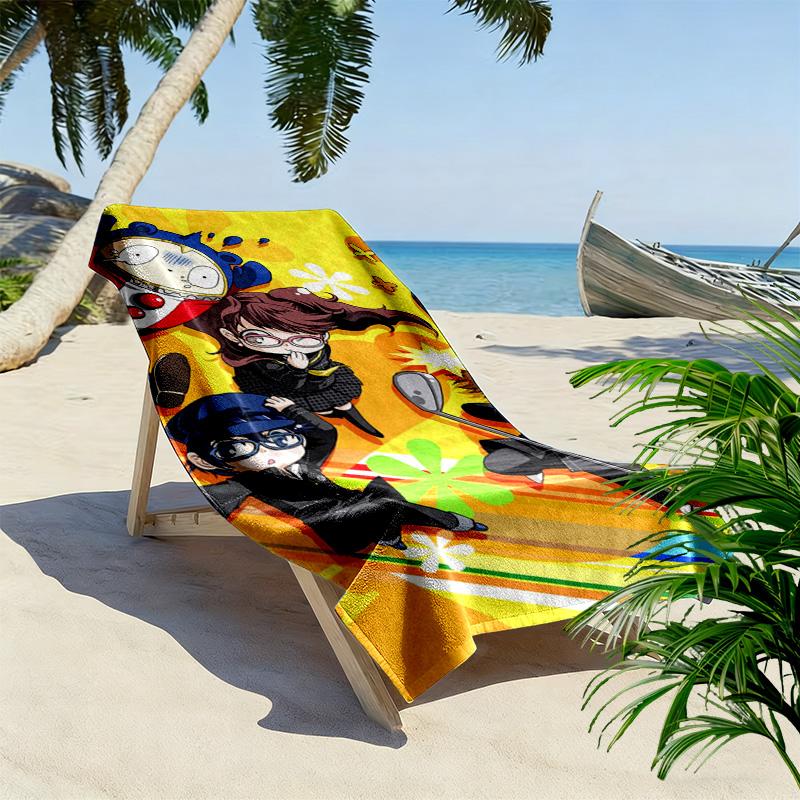 Evil Spirit Exorcism 5 2D Flat Print Beach Towel, Large Soft Quick Dry Towel for Beach Camping SwimmingXSTJ0915315