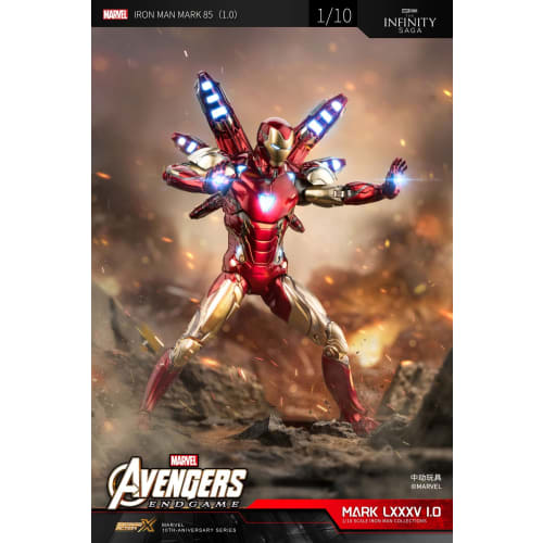 AC Chudo Toys ZHONGDONG ZDTOYS Iron Man Series 1/10 MK85 1.0 Movable Action Figure 1906-85