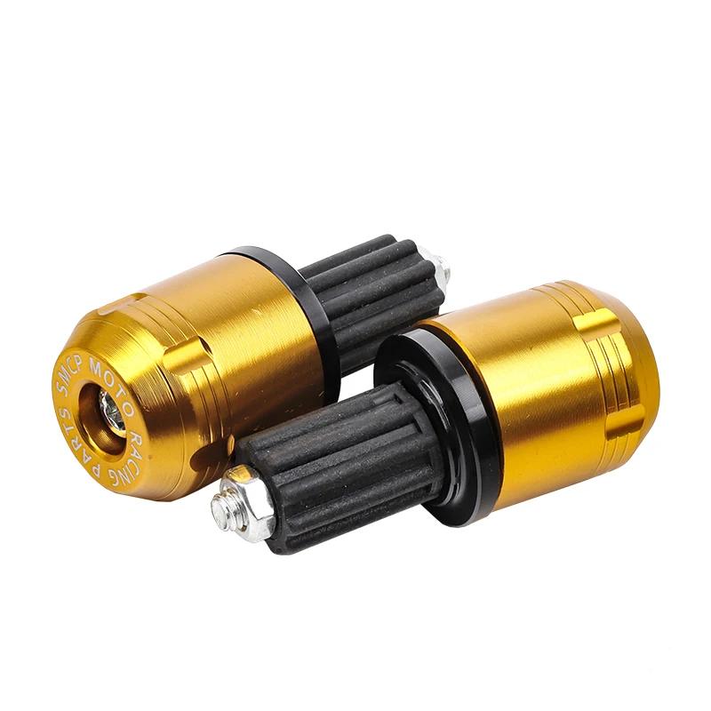 1 Pair 7/8" 22mm Motorcycle Handlebar End Universal Aluminum Handle Bar Grips Cap Gear Balanced Plug Slider Counterweight