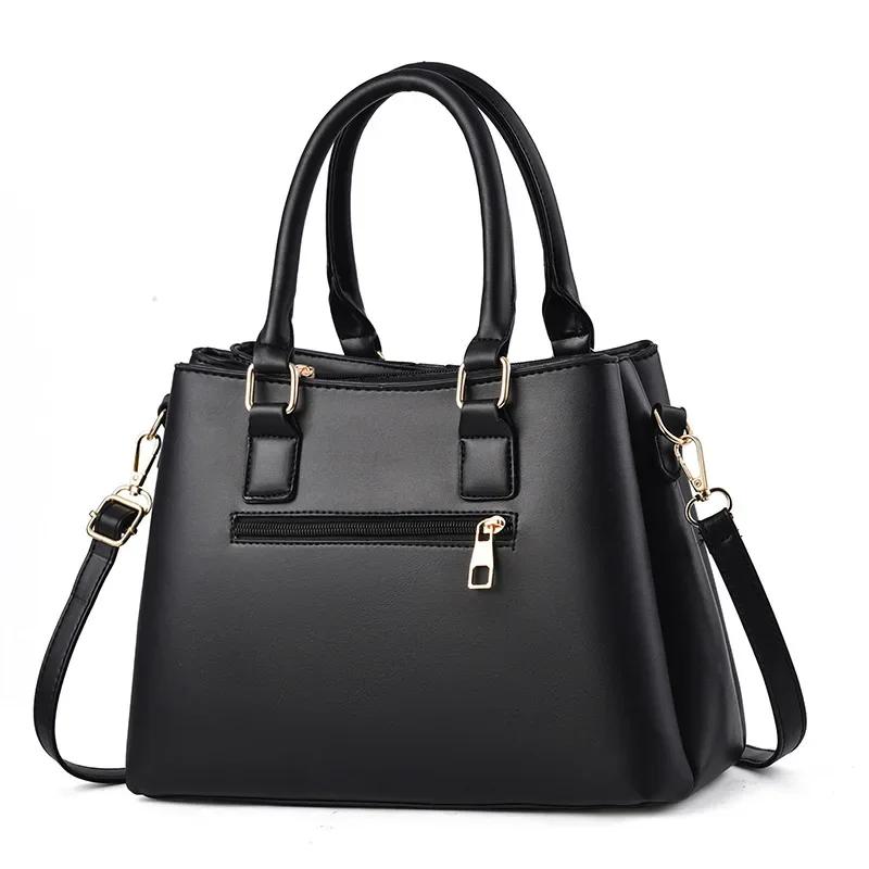 Women Embroidered Flower Large Capacity Handbag Shoulder Bag