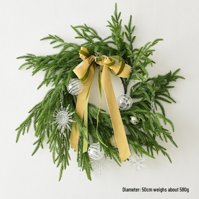 Norfolk PE Soft Rubber Christmas Wreath - Door Hanger & Window Decoration