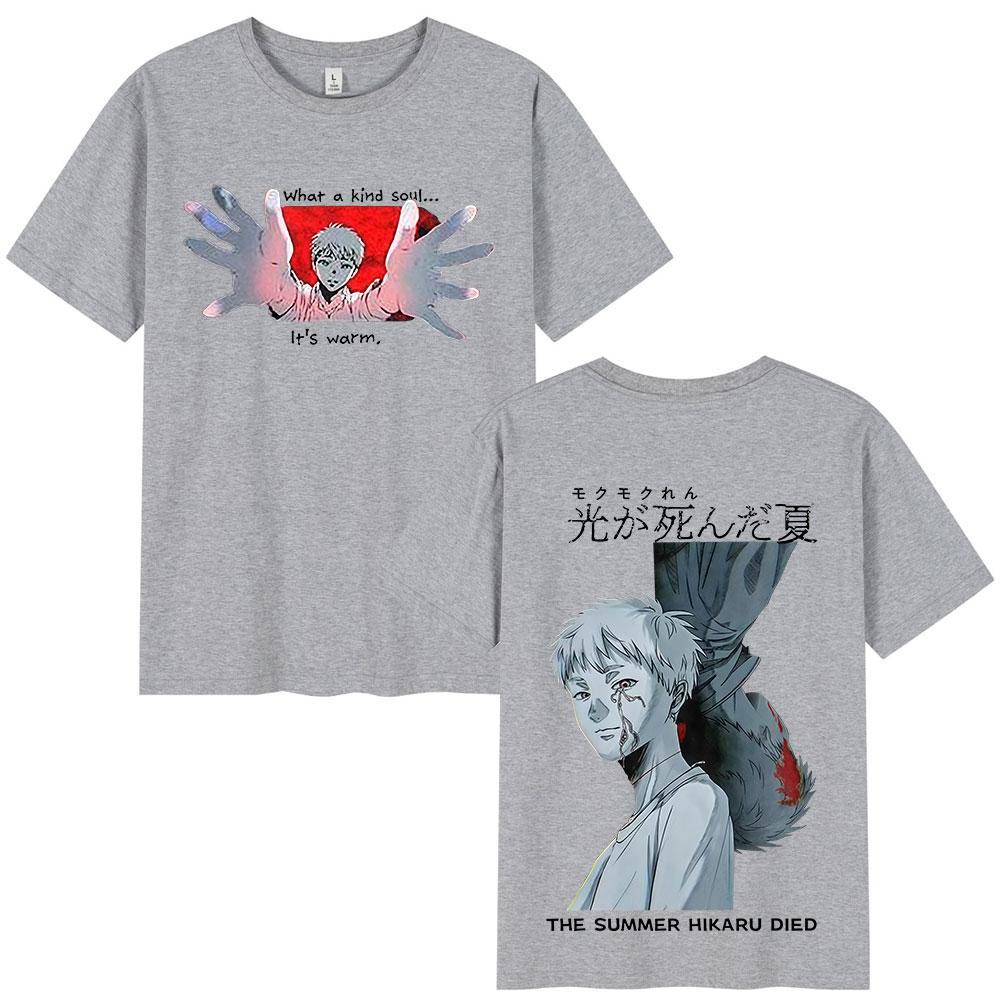 Anime The Summer Hikaru Died Yoshiki TShirt Fashion Harajuku ONeck Tshirts Unisex Women Cotton Casual Loose T Shirts Streetwear