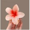 Gradient Plumeria Jelly Hairpin - Transparent, Trendy Back-of-Head Accessory for Women