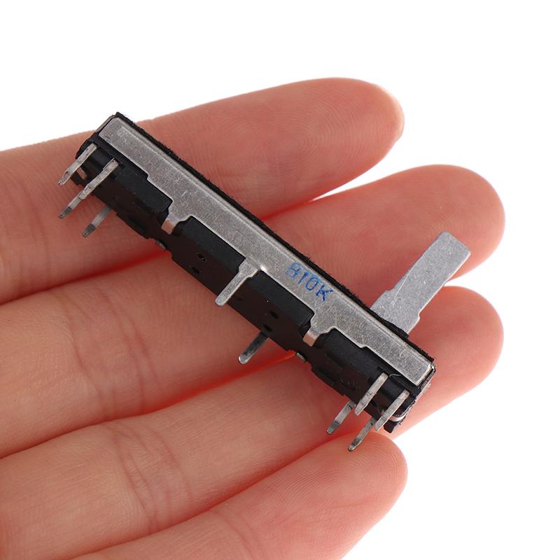 

1 шт. 45 мм ковзний потенціометр, стереоканал B10K, ковзний хід осі 30 мм 1pcs