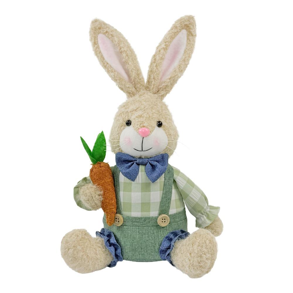 Sitting Rabbits Simulation Bunny plush Doll Easter Bunny Decor  Home Decoration