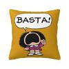 Quino Comic Cartoon Mafalda Throw Pillow Case Cm Home Decoration Cushion Cover Polyester Pillowcase Doublesided Printing