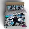 Anime manga collage Bedding Duvet cover sets Duvet covers Pillowcases gifts (1 * Duvet Cover 2 * Pillowcases, without duvet insert)