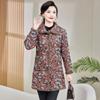 Women's Winter Clothing New Middle Aged and Elderly Cotton Jacket with Velvet and Cotton Warmth Top Coat Medium Length Cotton Jacket