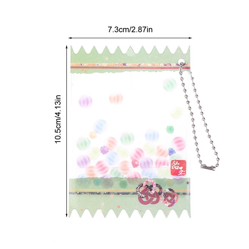 

1Pc Cute Cartoon Candy Bag 58Mm-75Mm Badge Storage Display Bag Pendant Protective Cover Candy Bag Prop Pendant рожевий