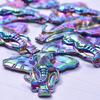 2Pcs Rainbow Animal Charms For Jewelry Making Supplies Elephant Leopard Butterfly Charm Pendant Handmade Accessories Fatima Hand