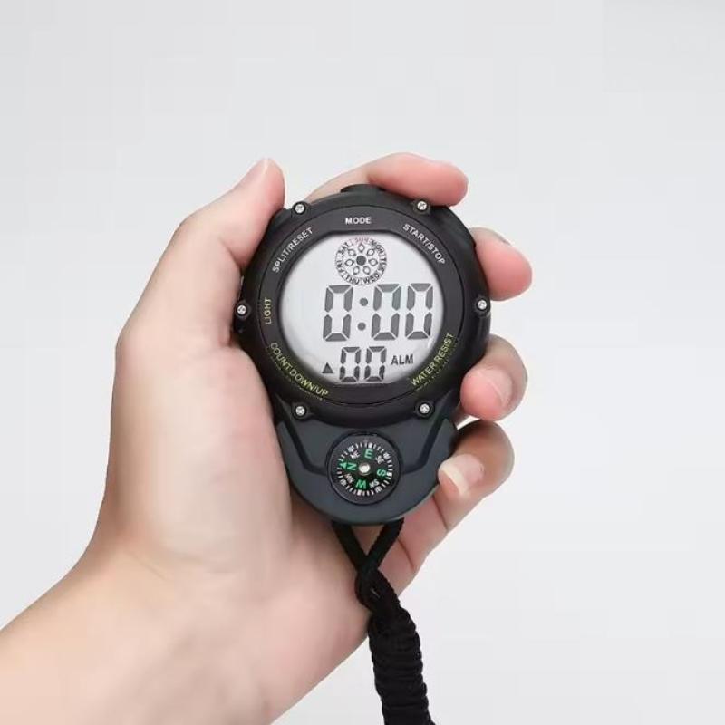 

1PCS Compass Special Timer for Physical Education Teachers Competition Students Running Precise Countdown for Fitness Training чёрный