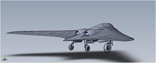 Micromill 1/72 Scale German Air Force Horten H-9 V1 BMW 003 Jet Engine (AMP Brand) Plastic Model Kit MKRAMP72-017 Molded In Color