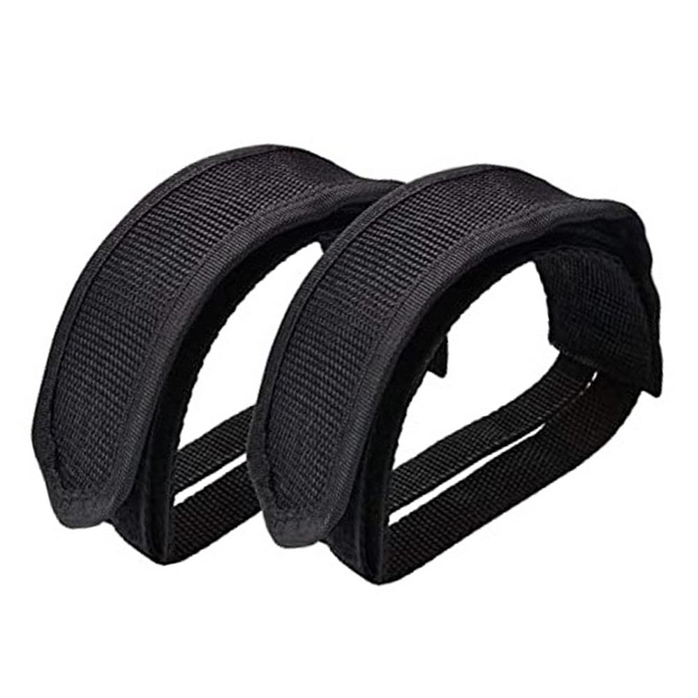 2Pairs Black Bike Pedal Clip Tape  for Fixed Gear, Road, MTB, BMX and Exercise Bikes Pedal