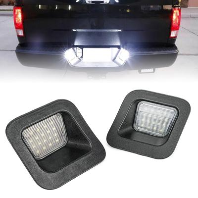 LED License Plate Lights 6000K Bright White Illumination LED License Plate Lamps Easy Installation Pair for Car 1500