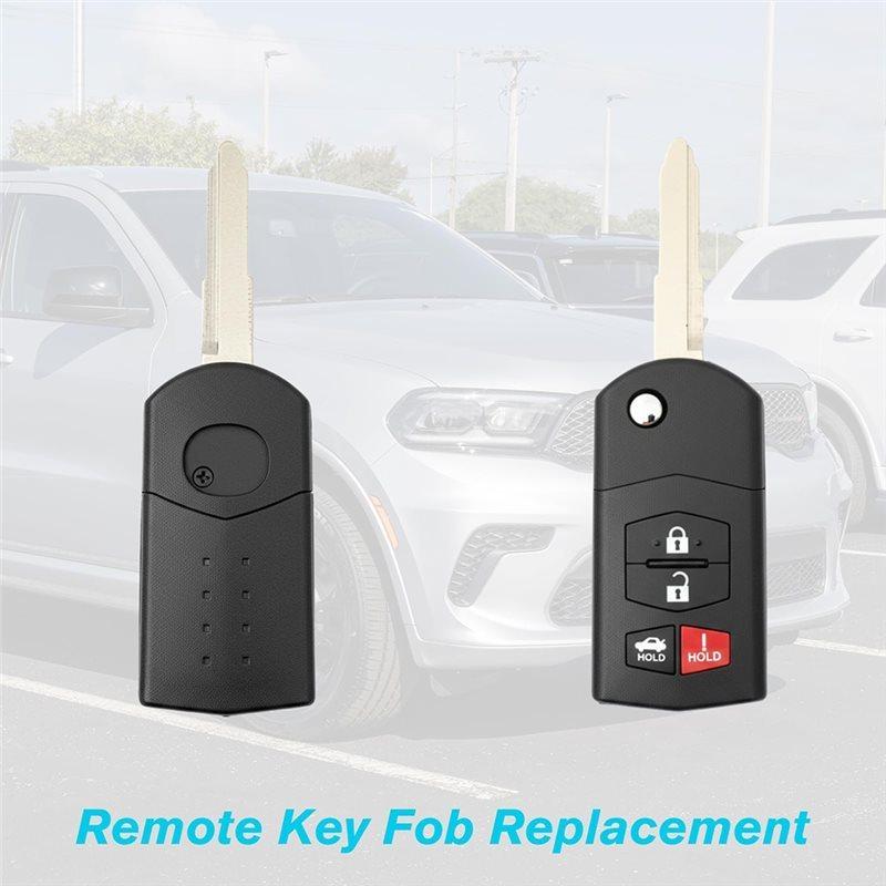 Car Key Fob With 4 Buttons For Mazda 3 Seden 2010-2013 315Mhz Remote Keyless Entry BGBX1T478SKE125-01 Door Control Unit