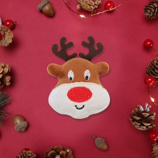Toy Elk Xmas Santa Claus Design med kattemynte, bitebestandige tenner som sliper myk