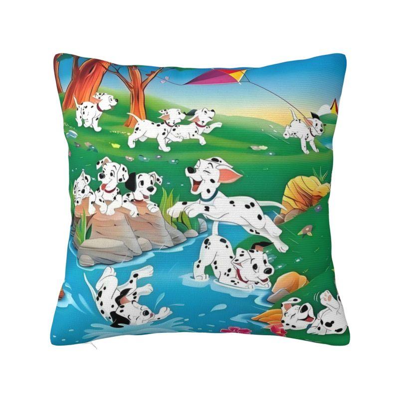 Custom Cartoon Dalmatians Disney Cushion Cover 101 Anime Kawaii Dog Velvet Nordic Throw Pillow Case Home Decor