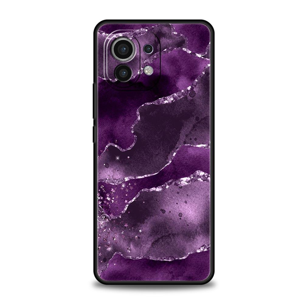 

Темно-синий блестящий мраморный чехол для телефона для Xiaomi Poco X4 X3 NFC F3 F4 M3 M4 Mi Note 12T 10 12 11 Ultra 11T Pro 10T Lite 9T Xiaomi 12 Pro