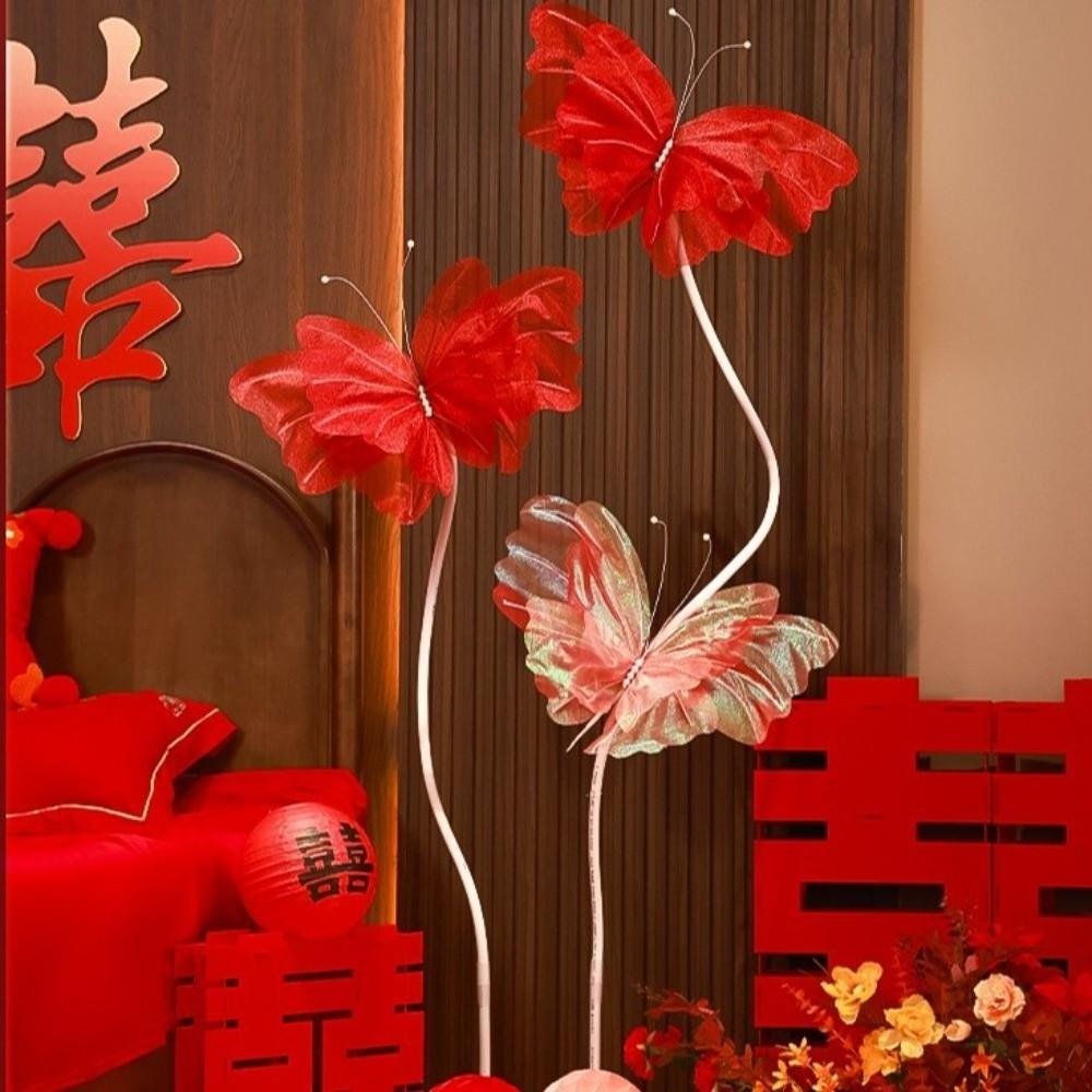 Large Simulation 3D Wedding Decoration 50cm Big Size Simulation Butterfly Decoration Wedding Room