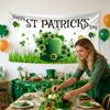 St. Patrick’s Day Banner Decorations - Irish Party Background Supplies Decors, 1 Count