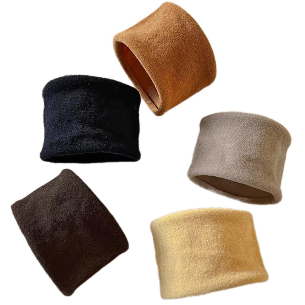 5Pcs Wide Slip Resistant Hair Ties For Women Gym Sports Seamless High Ponytail Elastic Bands Reusable Hair Accessories