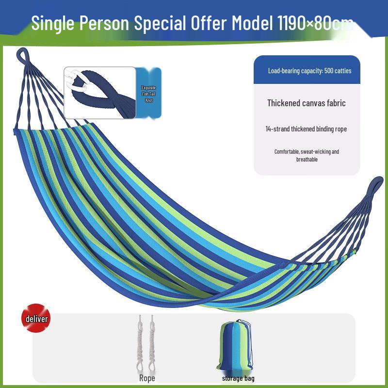 Wind Shuttle Thickened Striped Hammock