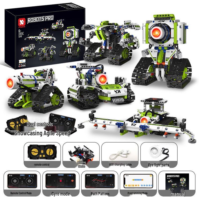 5-in-1 Remote Control Wall-E Robot Building Kit, Compatible with Lego, for Electric Science Education