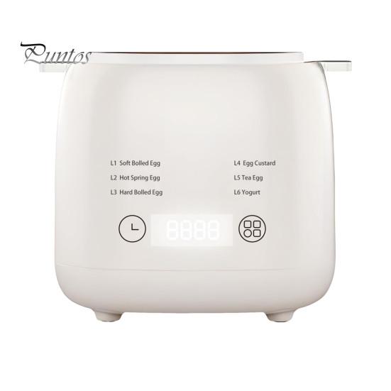 

6-в-1 быстрая яйцеварка с сенсорным экраном, дизайн таймера, автоматическое отключение, звуковое напоминание, компактный размер, портативная электрическая яйцеварка с заварным кремом, йогуртом EU