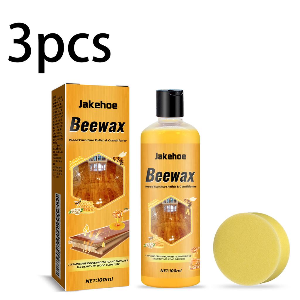 Jakehoe Spray alla cera d'api da 100 ml, lucidante per mobili e pavimenti in legno, ideale per soggiorno, cucina e altri ambienti.