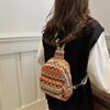 Female Treasure 2025 Ethnic Style New Woven Backpack Dual-purpose Lace Try Messenger Bag Going Out Lightweight Breast Bag