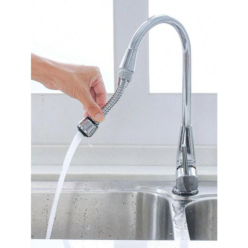 1pc Kitchen Gadgets 2 Modes 360 Rotatable Bubbler High Pressure Faucet Extender Water Saving Bathroom Kitchen