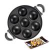 Anti-scald Handle 7-Hole Cake Cooking Pan Aluminum Cake Ball Plate Takoyaki Maker  Breakfast