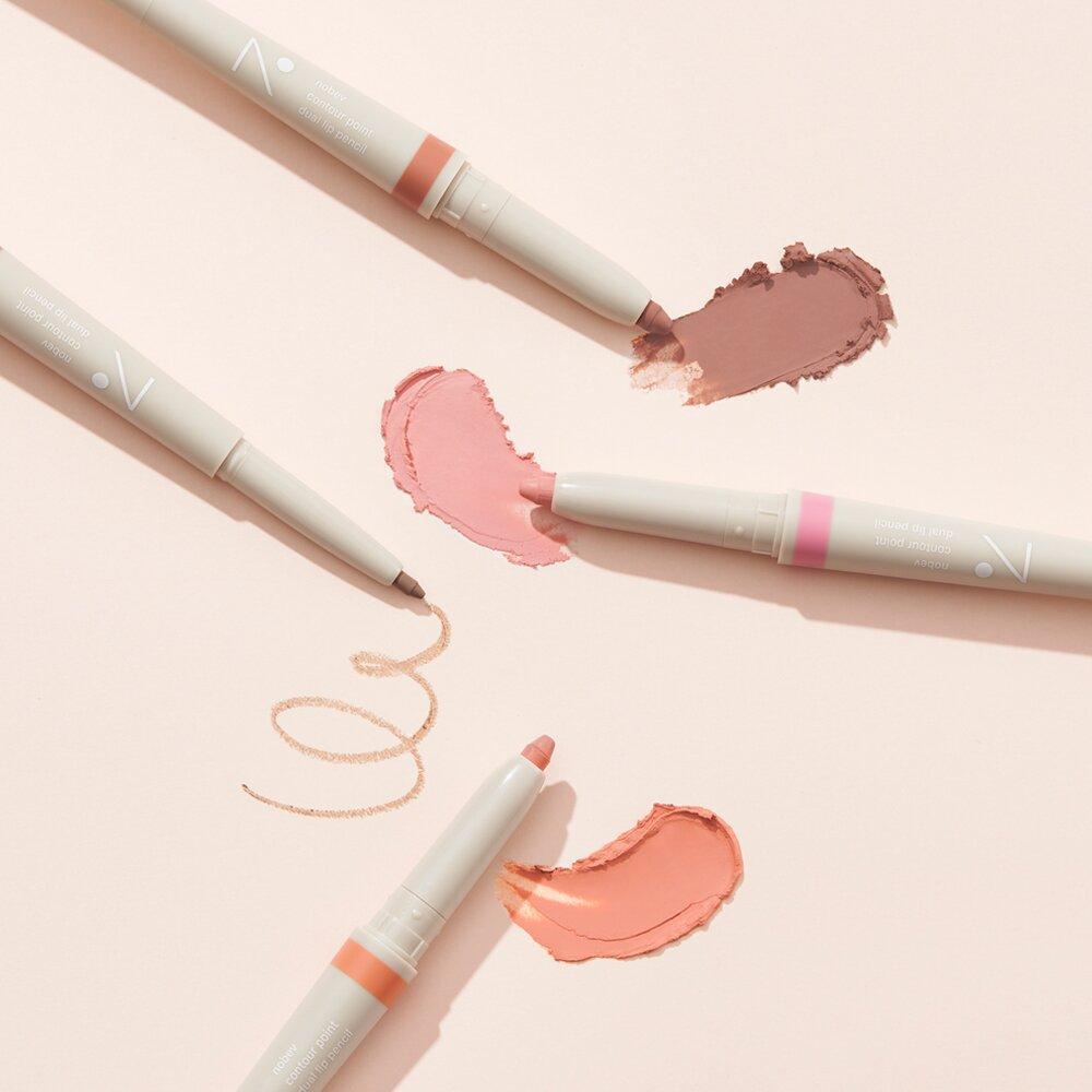 

nobev Contour Point Dual Lip Pencil #01 Brick Beige