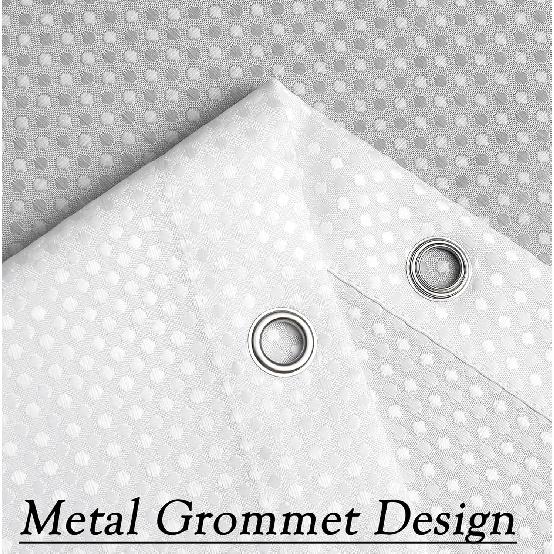 WEST LAKE Waffle Weave Grey Shower Curtain Ombre Water Resistant Hotel Spa Bathroom Decorative Shower Curtain with Grommet No Hook Machine