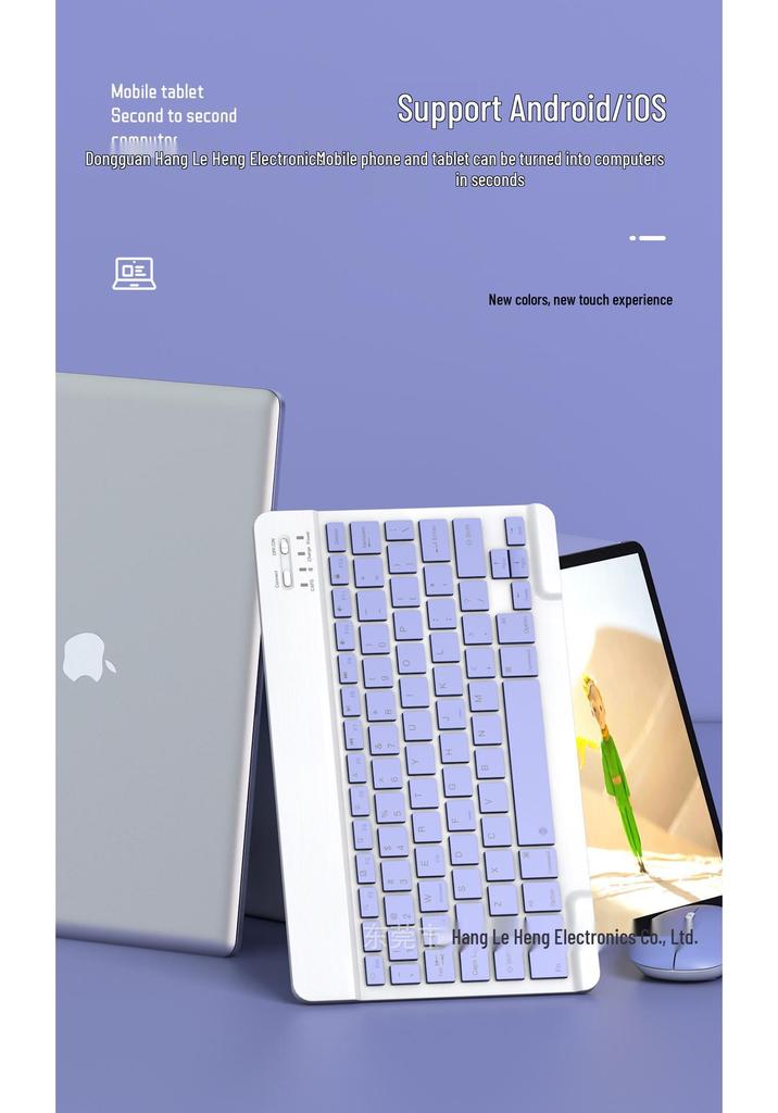 Universal Silent Bluetooth Keyboard & Mouse Set for iPad, Huawei, and Tablets