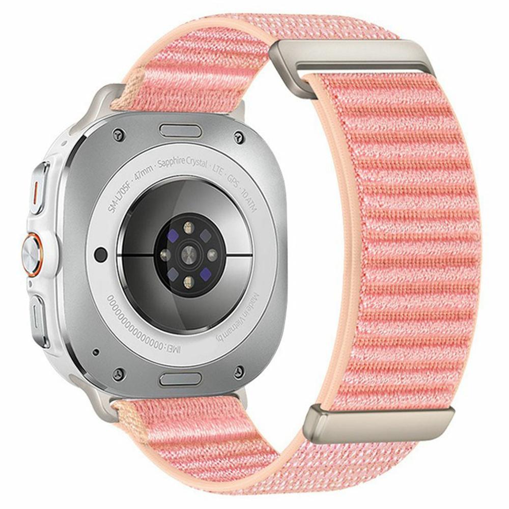 For Samsung Galaxy Watch Ultra (2025) 47 mm / Ultra 47 mm Klokkereim Todelt Borrelås Vevd Nylon Håndleddsstropp