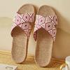 Trendy Linen Women's Slippers 2024 Summer New Design Sense Breathable Flat Bottom Anti Slip Wear Casual Slippers Zapatos Mujer