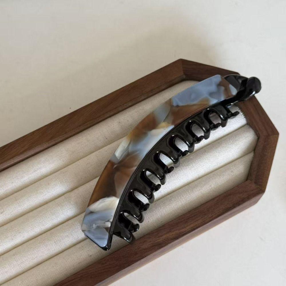 Acetic Acid Leopard Print Hair Clip Geometric Vertical Clip Creative Hairpin  Girl