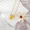 Stainless Steel Photo Frame Necklace Retractable Photo Album Necklace Camera Photo Pendant  Jewelry