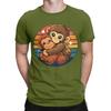 Classic Funny 100 Cotton Tshirt Cute Monkey Hugging Plush Tops Tees For Unisex