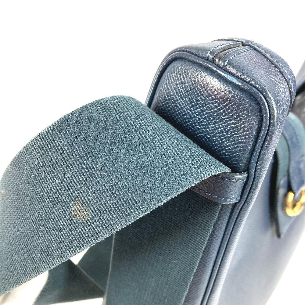 HERMES vintage Sako Bag Tote Bag Shoulder Bag Courchevel Navy/GoldHardware