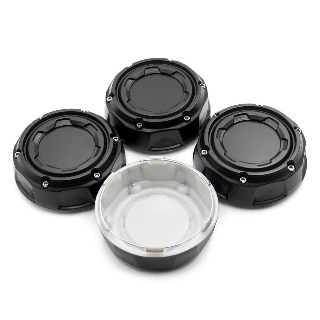 Jfqm 4pcs 109mm Wheel Center Cap 4.29" RXR10 RXR50 RXR10 XR50 XR10 AT06 Aftermarket Car Accessories Black Hub Cap