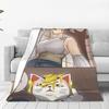 Seiko Ayase Dandadan Weiche Warme Decke Kinder Plüsch Überwurfdecke Muster Sofa Sessel Flanell Tagesdecke Schlafsofa Abdeckung