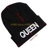 49MD Ski Beanie Hat King Queen Hat Couple Hat Skullies Beanie Bonnet Skull Hat