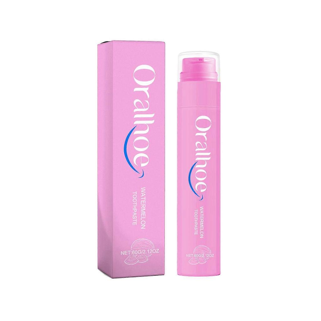 Fruit flavored whitening toothpaste series with multiple flavors, cleans teeth,